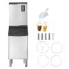 Commercial Ice Maker Machine, 800LBS/24H Ice-Making Machine with 300LBS Stainless Steel Storage Bin