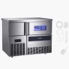 Commercial Ice Maker Machine, 330 lbs/24H Stainless Steel Ice Machine with Worktop, 88 lbs Storage & 144 Cubes/Cycle
