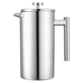 French Press Coffee Maker, 51 Ounce 1.5 Liter Stainless Steel Coffee Press Tea Maker with Filter