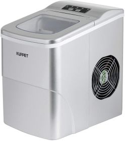Ice Maker Machine for Countertop, Portable Automatic Ice Maker with LCD Display, 9 Ice Cubes Ready in 6min, 26 lbs/day - for Parties/Home/Office/