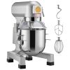 Commercial Food Mixer, 18.7L Commercial Stand Mixer with 3 Adjustable Speeds, 1100W Dough Mixer with Stainless Steel Bowl and 3 Mixing Attachments