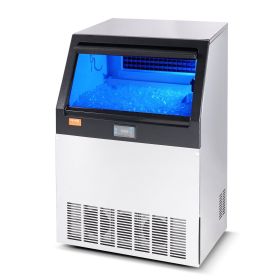 Commercial Ice Maker, 160lbs/24H, Ice Maker Machine, 80 Ice Cubes in 12-15 Minutes