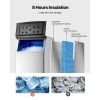 Commercial Ice Maker Storage Bin, 500 LBS Capacity Ice-Bin, Stainless Steel Commercial Ice Storage Bin with Adjustable Anti-slip Rubber Feet