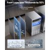 Commercial Ice Maker Machine, 100 lbs/24h with 30-35 lbs Storage, Built-in/Freestanding/Under Counter