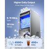 Commercial Ice Maker Machine, 100 lbs/24h with 30-35 lbs Storage, Built-in/Freestanding/Under Counter