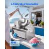 Commercial Ice Shaver Machine, 661 LBS/H Electric Ice Crusher with Replaceable Container, 350W Premium Motor, 4 Blades