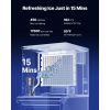 Commercial Ice Maker Machine, 450LBS/24H Ice-Making Machine with 250LBS Stainless Steel Storage Bin